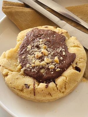 Vegan cookie at Grain and Grind in Inverness