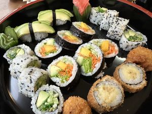 vegan platter  at Royal Tokyo Sushibar in Antwerpen