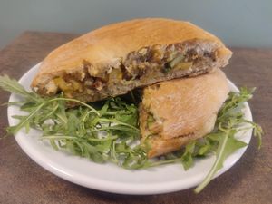 Vegan Maltese Ftira with a twist at Nura Cafe, Hair & Beauty Salon in Mellieha