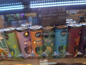 Organic drinks at Nura Cafe, Hair & Beauty Salon in Mellieha
