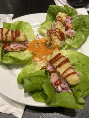 lettuce wraps  at Isana in Kihei