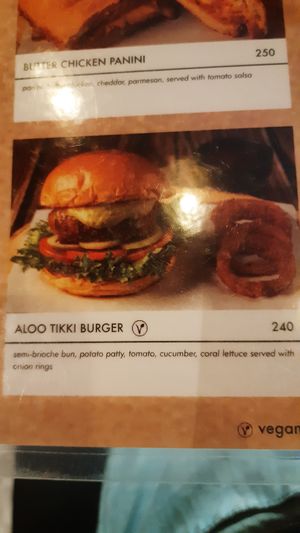 Burger at Bollywood in Phuket