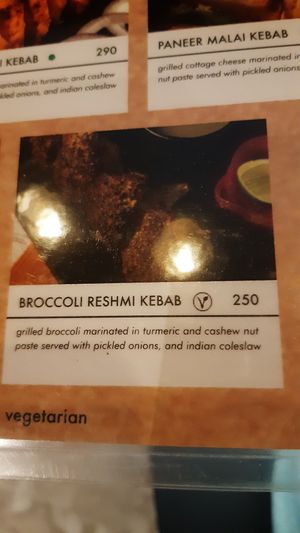 Spinach kebab at Bollywood in Phuket