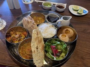 Thali. Not much flavour    at Bollywood in Phuket