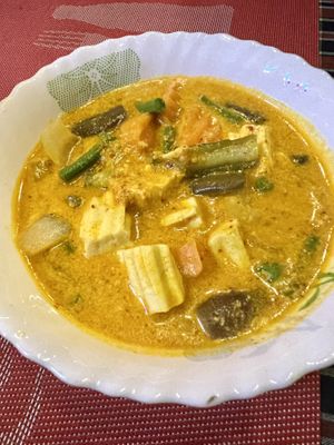 Tofu and veg curry   at Nary Kitchen in Battambang
