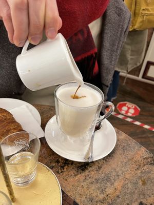 Soy latte macchiato   at Pasticceria Beatrice in Turin