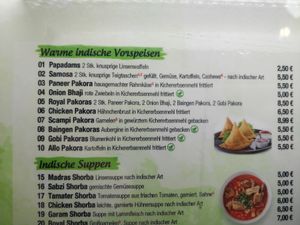 Menu I (October 2023) at Royal India in Aachen