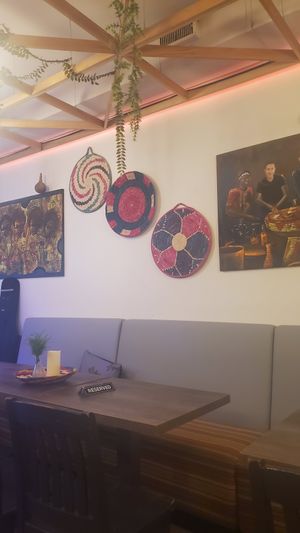 Decor at La Vegan in Toronto