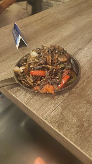 Mushrooms Kitfo at La Vegan in Toronto