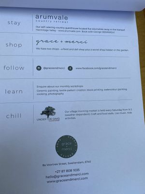 Check out the shop   at Grace + Merci in Swellendam