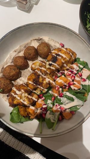 Middle eastern salad , ask for it to be vegan.  at DS Café in Bordeaux