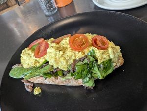 Breakfast toast at île de païn in Knysna