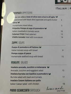 Current Menu (April 14, 2024)  at Pompa in Amsterdam