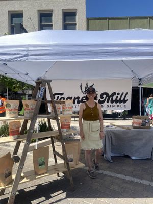 Super Friendly - Tegner Mill Booth  at Oakdale Morning Market in Oakdale