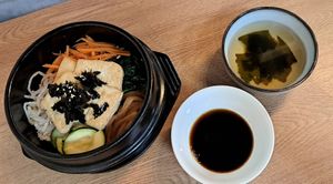 Tofu bibimbap at Namu Korean Kitchen in Glasgow