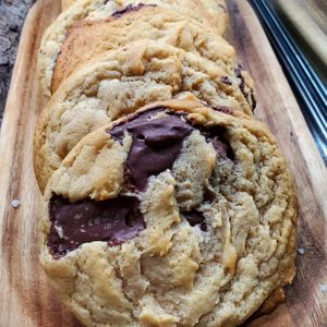 Vegan Chocolate Chunk cookies at Ristretto Coffee House in Prince George