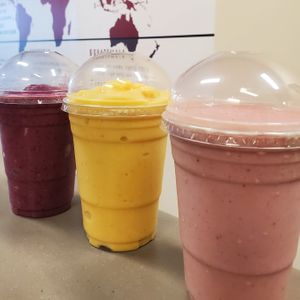 Vegan smoothies. at Ristretto Coffee House in Prince George