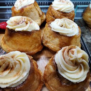 Vegan Cinnamon buns at Ristretto Coffee House in Prince George