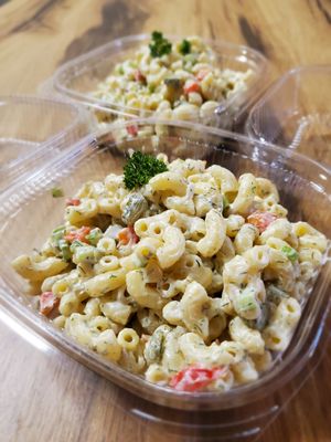 Vegan Macaroni salad at Ristretto Coffee House in Prince George