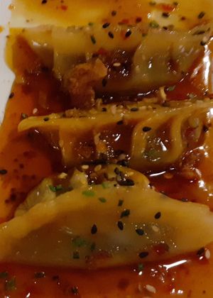 Vegetable gyozas at Mimo's Born in Barcelona