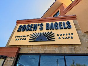 Yum factor 10. at Rosen's Bagel Co in Austin