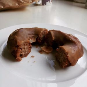 Vegan cinnamon glazed doughnut at Source Foods in Perth