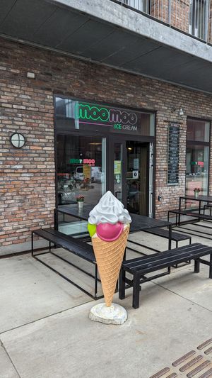 The outside at Moo Moo Isbar - Nordhavn in Copenhagen