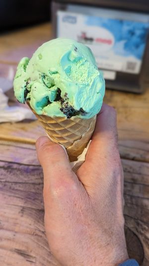 Mint choc chip at Moo Moo Isbar - Nordhavn in Copenhagen