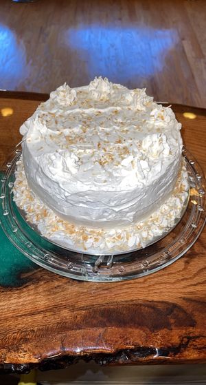 Coconut Cream Cake   at Sir Vegaani in Roanoke