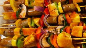 Veggie Kabobs   at Sir Vegaani in Roanoke