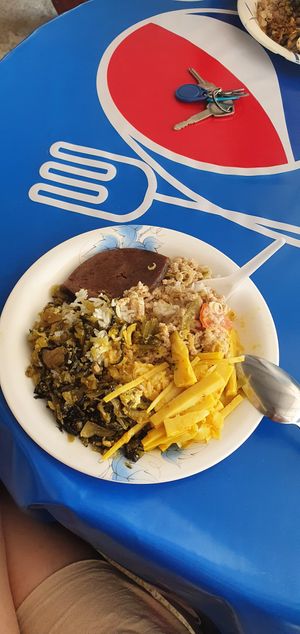 The fake meat is soo good!! Everything very tasty and Good choice of spices..  lemongrass etc. at Paa Tim ร้านอาหารเจป้าติ๋ม in Krabi