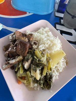 40 baht plate   at Paa Tim ร้านอาหารเจป้าติ๋ม in Krabi