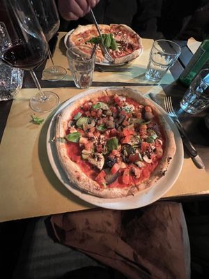 Vegan pizza  at Spaccio Alimentare in Florence
