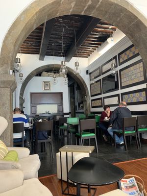 Interior of restaurant   at Verde Maçã in Terceira