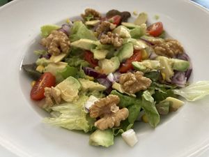 Mixed salad with orange dressing   at Verde Maçã in Terceira