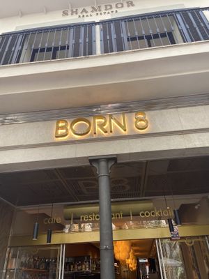 Eingangsschild  at BORN 8 in Mallorca