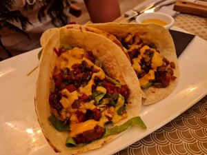 Vegan Fahitas at BORN 8 in Mallorca