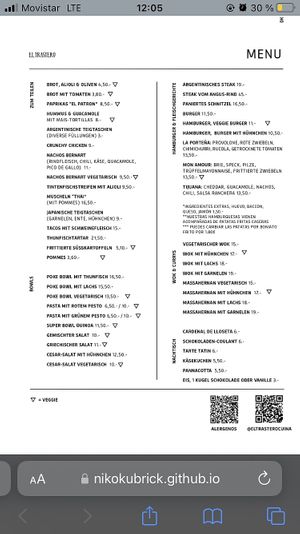 Karte deutsch   at El Trastero Cuina in Mallorca