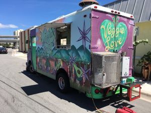 Flipside of the truck.  at Veggie Love Food Truck in West Palm Beach