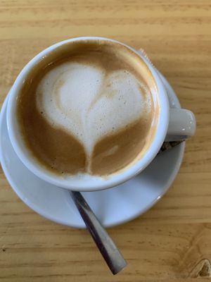 Cortado con soja  at Lasai Maitia in San Sebastian