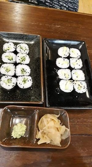 Kappa maki and avocado maki at I Luv Sushi CNX in Chiang Mai