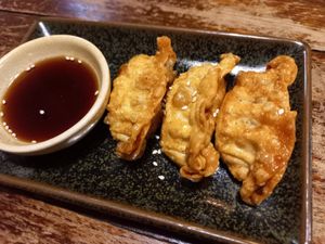 Gyozas at I Luv Sushi CNX in Chiang Mai