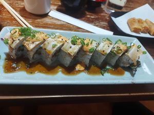 Black tofu and mushroom roll at I Luv Sushi CNX in Chiang Mai