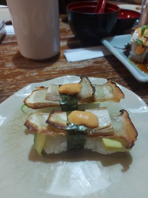 Mushroom sushi at I Luv Sushi CNX in Chiang Mai