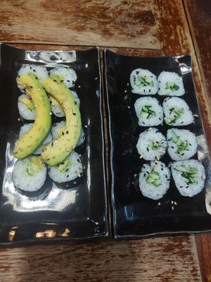 Kappa maki & avocado maki at I Luv Sushi CNX in Chiang Mai