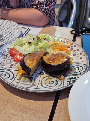 Bocaditos de berenjena con queso vegano at Los Maeras in El Puerto De Santa Maria