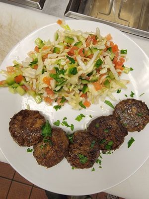 Kabab Plate at Hummus Yummy in Valley Village