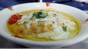 Hummus Masbacha at Hummus Yummy in Valley Village