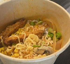 Vegan ramen.  at House of Vegano in St Petersburg