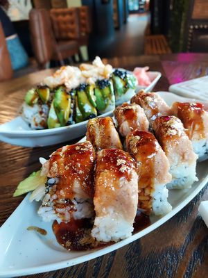 Best sushi we've ever had. Note the gold flakes...it doesn't get any better!  at House of Vegano in St Petersburg